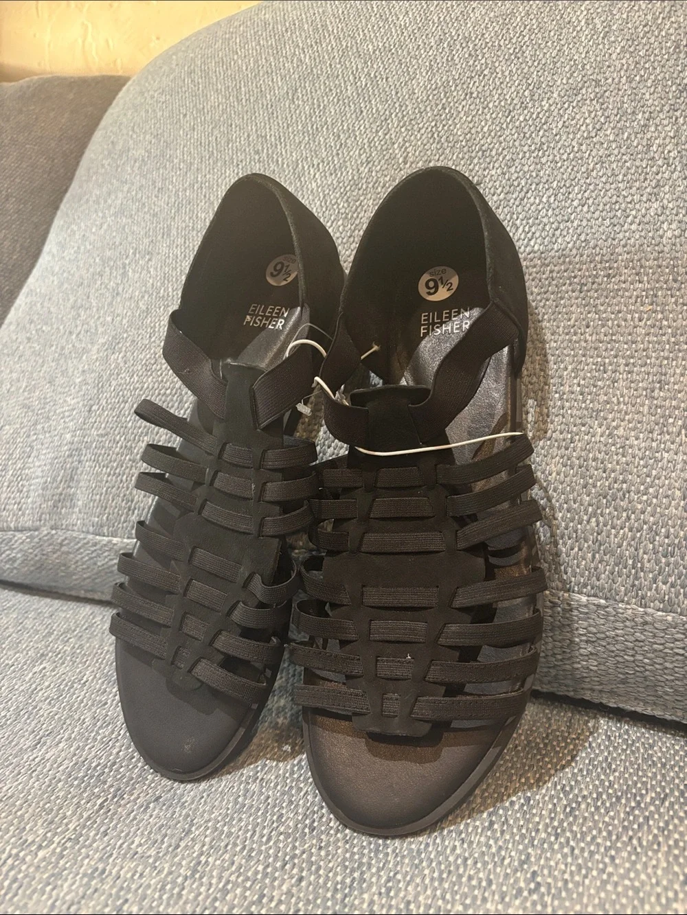 NWT Eileen Fisher leather rato sandals! 9.5
